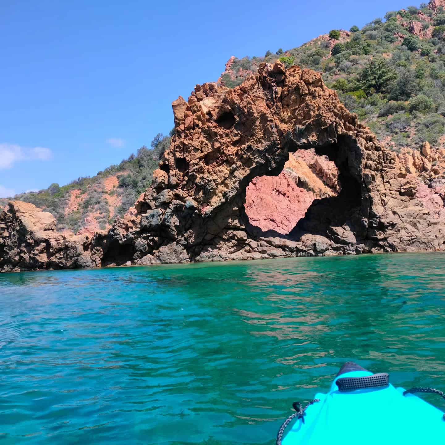 Balade en Canoë de Mer à Porto, Corse