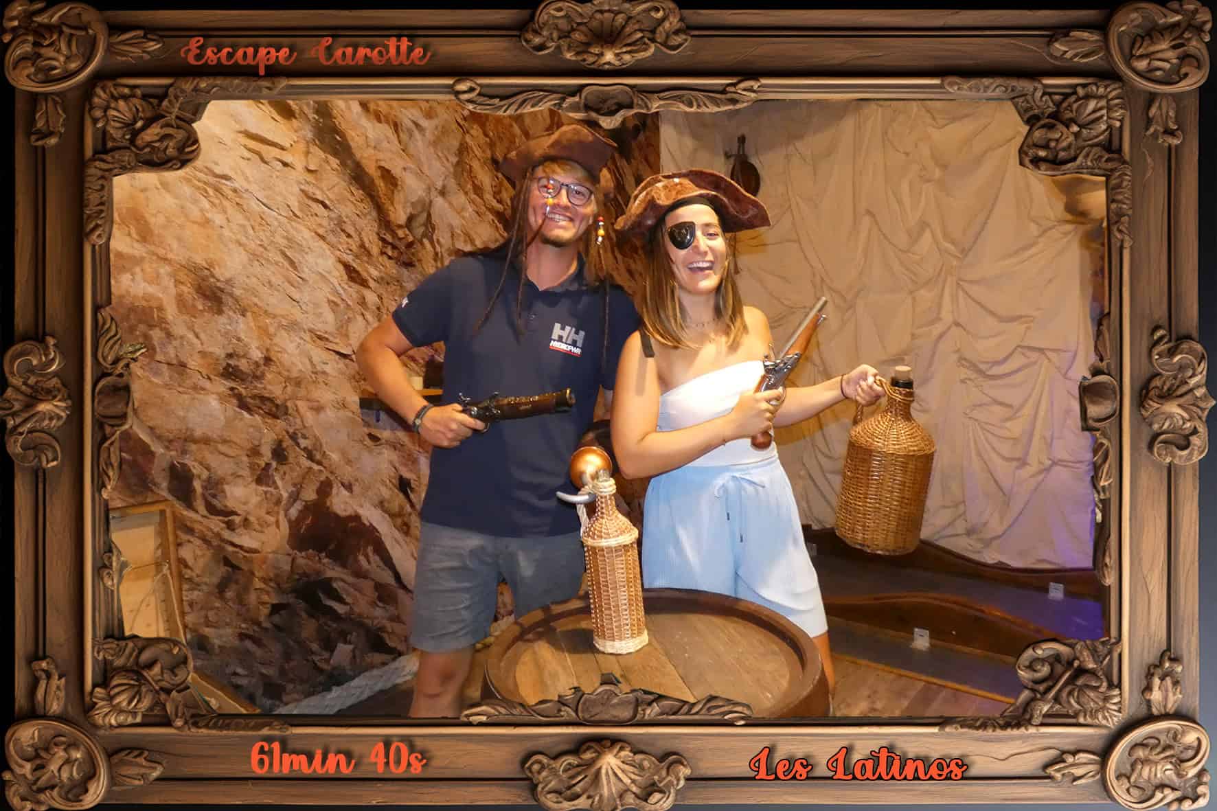 Groep spelers bij Escape Carotte