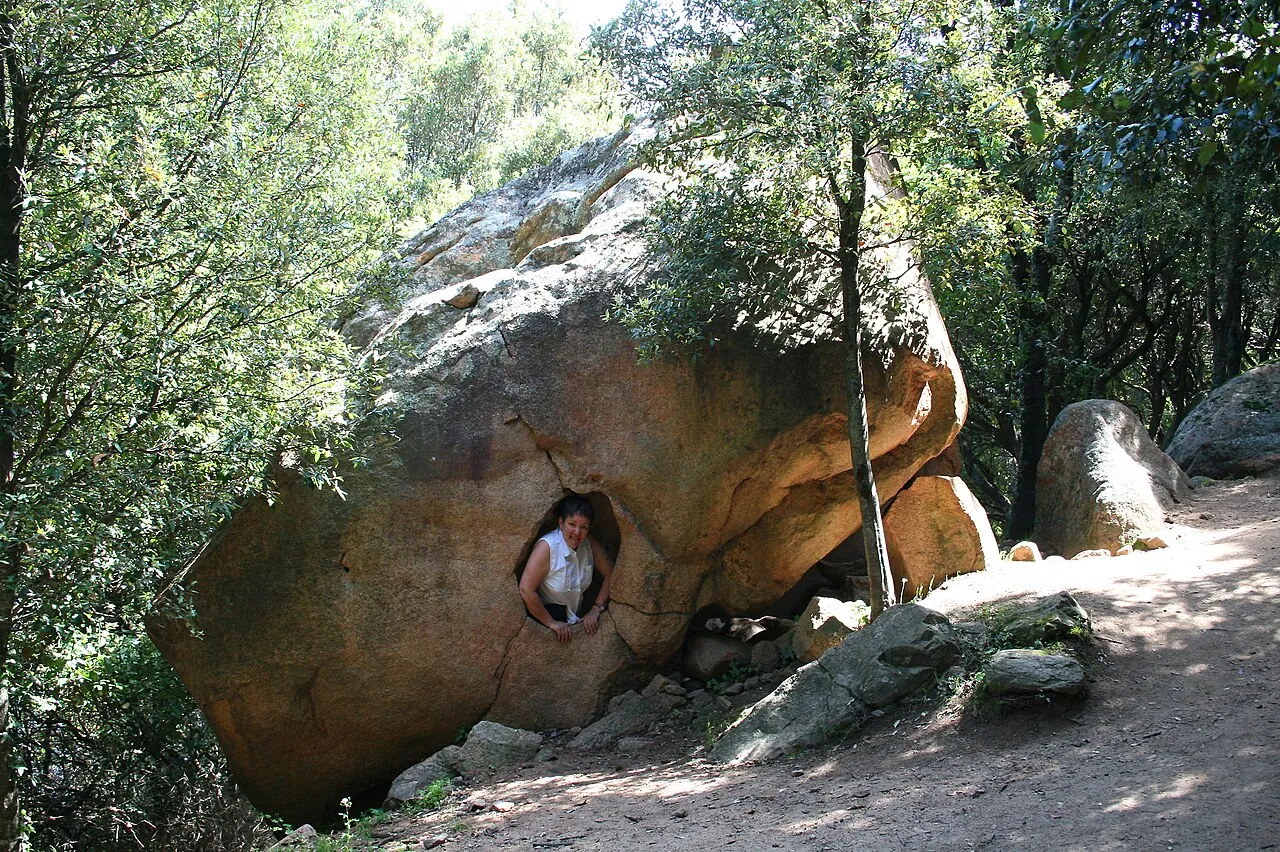 Calanques de Piana illuminées par la lumière dorée de la fin d'après-midi